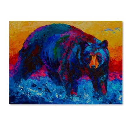 Marion Rose 'Scouting Fish Black Bear' Canvas Art,14x19